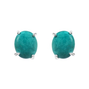 Boucles d'oreilles pendantes faites à la main en argent sterling 925, turquoise ovale d'Arizona, sertissage clos personnalisable, pour mariage, usage quotidien, fêtes, cadeaux - Product Image 4