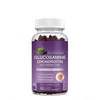Gummies de Glucosamine et Chondroïtine OEM/ODM avec Baies d'Agripa et MSM pour le Soutien Articulaire et le Système Immunitaire, 60 Gummies