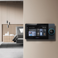 Amplificateur mural intelligent Anjielo 10 pouces avec panneau tactile, contrôle Zigbee pour WiFi, pour PC, en aluminium, passerelle intégrée, télécommande