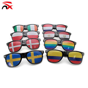 Autocollant de match de football mondial avec logo personnalisé, drapeaux des pays américains, lunettes de soleil - Product Image 1