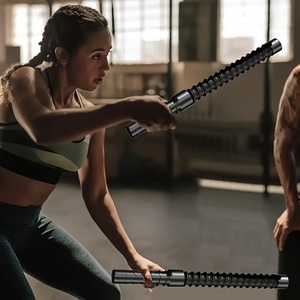 Barra de Entrenamiento de Fuerza Ergonómica, Barra de Agarre para Fitness, Fortalecedor de Bíceps y Tríceps, Expansor de Fuerza de Brazos con Resorte, Entrenador Muscular de Brazos - Product Image 6