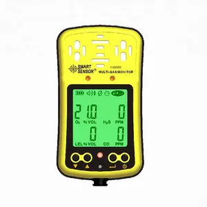 2024 new AS8900 4 in 1 portable Gas analyzer O2 H2S CO Combustible Gas/LEL Multi Gas Detector