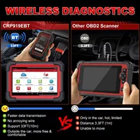 Lecteur de codes de diagnostic automobile CRP919EBT pour outil de diagnostic OBD2, diagnostic complet du système, réinitialisation de tous les systèmes, FCA AutoAuth