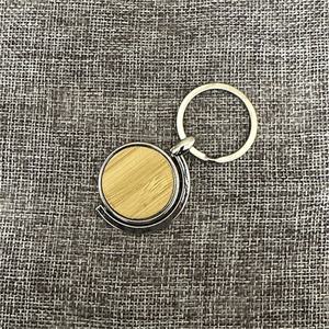 Popular Motel sublimación madera llavero Llavero casa redondo en forma de corazón llavero de madera en blanco - Product Image 5