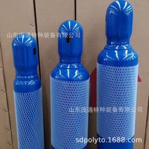 Bouteille d'oxygène sans soudure de 4 L avec diamètre de 140 mm, vert postal, valve CGA540, utilisation médicale pour le soudage oxy-carburant, modèle 6 kg - Product Image 4