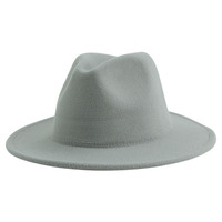 Chapeaux Fedora en feutre personnalisés en gros Multi couleur unie pour hommes et femmes chapeaux Fedora de fête Jazz à large bord