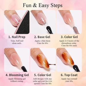 IMTITI Nail Art <span class=keywords><strong>Efecto</strong></span> degradado Colores universales Clear <span class=keywords><strong>Blooming</strong></span> <span class=keywords><strong>Gel</strong></span> Polish OEM/ODM Botella personalizada Proveedor de esmalte de <span class=keywords><strong>gel</strong></span> para uñas - Product Image 5