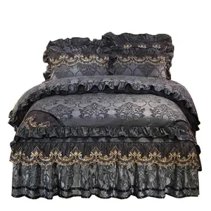Custom Polyester Bed Skirts For Queen Beds 15 Inches Drop Bedskirt Tailored Drop Pleated Dust Ruffle Bed Skirt