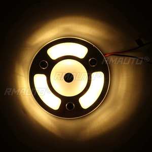Dual Color LED Light Dimmable Day Night <b>Touch</b> <b>Switch</b> 100mm 3000k 400LM Spotlight Caravan Boat Interior Reading Lamp - Product Image 2