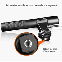Microphone pour caméra, compatible avec tous les équipements 3,5 mm, universel pour l'enregistrement vidéo en direct