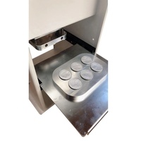 Machine d'encapsulation de capsules de café semi-automatique à scellage inversé, 150 pièces/min, film d'emballage en aluminium à scellage thermique