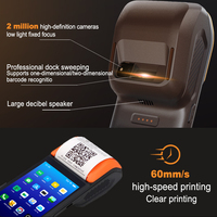 NEWPAS Q6 móvil inteligente Android POS máquina con 4G + 64G soporte de memoria cámara para escanear código QR incorporado 58mm Bluetooth impresora PDA