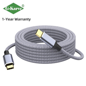 Cable <span class=keywords><strong>de</strong></span> Datos USB 3.2 Gen 2 Tipo-C Dual, Cable <span class=keywords><strong>de</strong></span> Carga Rápida PD <span class=keywords><strong>de</strong></span> 100W con Salida <span class=keywords><strong>de</strong></span> <span class=keywords><strong>Video</strong></span> y Audio 4K/8K para Monitores - Product Image 1
