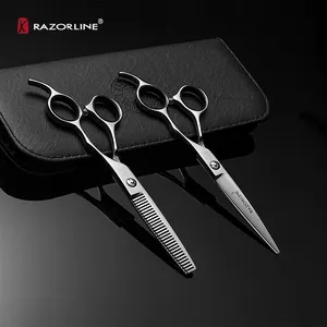 Whole Cutting Thinning Scissors Kit Sell 6CR Steel Cheap Student Domestic Hair Scissor Kit