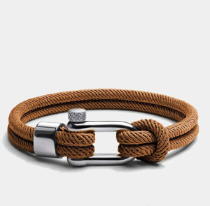 Bracciale <span class=keywords><strong>da</strong></span> Uomo Sportivo Artigianale in Corda di Nylon Blu Navy Intrecciata <span class=keywords><strong>a</strong></span> Mano con Chiusura <span class=keywords><strong>a</strong></span> Grillo in Acciaio Inossidabile Dorato, Idea Regalo per <span class=keywords><strong>San</strong></span> <span class=keywords><strong>Valentino</strong></span> - Product Image 6