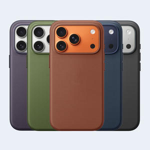 Funda Protectora 2 en 1 para iPhone 17, Tejida, con Soporte y Función de Cartera, Compatible, Venta al Por Mayor - Product Image 1