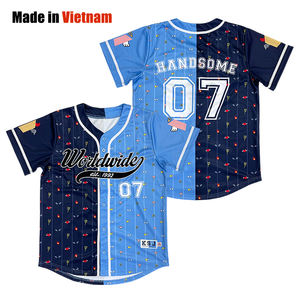 เสื้อเบสบอลวินเทจสำหรับทุกเพศเสื้อเบสบอลแนวสตรีทแวร์ - Product Image 1