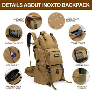 Échantillon gratuit Sac à dos de randonnée haut de gamme personnalisé Sac d'hydratation Sac à dos tactique d'extérieur étanche très demandé - Product Image 2