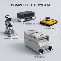 Impresora Digital A3 DTF XP600 para Personalización de Logotipos en Prendas de Vestir, Plotter de Transferencia Térmica Textil de Alta Resolución