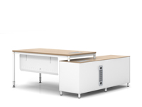 Bureau de direction moderne avec réglage flexible de l'angle, ergonomique, grand bureau de travail pour cadre supérieur, pour bureau.
