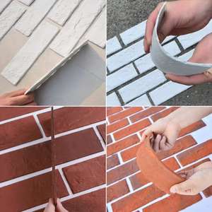 Briques de revêtement extérieur bon marché Briques flexibles en argile MCM Briques à face mince fendues flexibles - Product Image 2