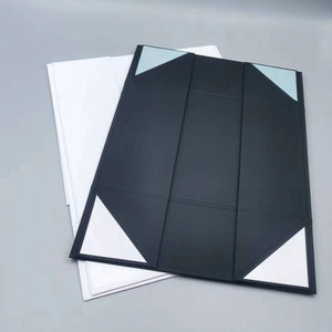 Scatola Regalo di Lusso Pieghevole Nera in Carta per Abbigliamento con Chiusura Magnetica e Nastro di Raso, Confezione Personalizzabile con Logo all'Ingrosso - Product Image 3