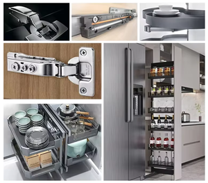 <span class=keywords><strong>Cuisine</strong></span> blanche sans poignées avec garniture en cuivre, hotte <span class=keywords><strong>Miele</strong></span>, cuisinière à gaz, étagère LED sous armoire en bois foncé, <span class=keywords><strong>cuisine</strong></span> en contreplaqué RTA sur mesure - Product Image 5