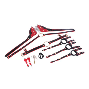 Dispositivo di Castità Maschile FRRK con Cintura e Lucchetto, Biancheria Intima in <span class=keywords><strong>Pelle</strong></span> per <span class=keywords><strong>Uomo</strong></span>, Accessorio BDSM Fetish Sexy - Product Image 5