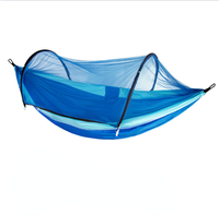 Hamac moustiquaire portable en tissu parachute de nylon léger pour camping extérieur, 270cm*140cm, pour 1-2 personnes, modèle OEM en stock