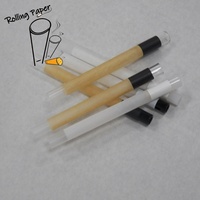 Papier à rouler transparent personnalisé OEM de 10 mm, à combustion lente, accessoires de fumage jetables