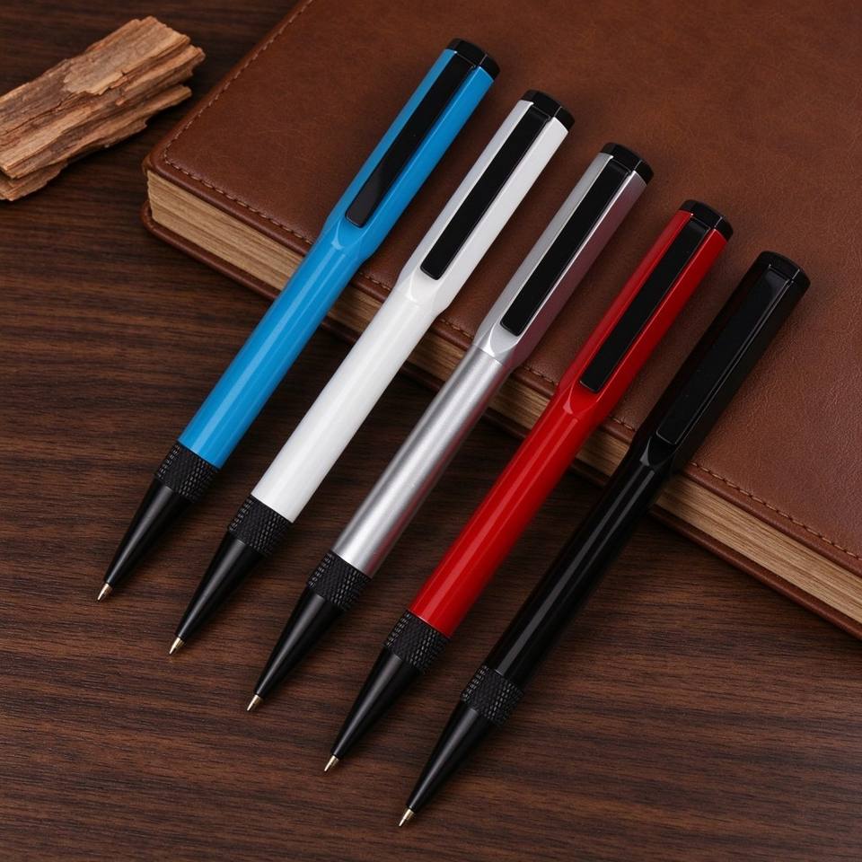 Sample Signagure High-quality Metal Ballpoint Pen with Clip Hexagonal Promotional ...