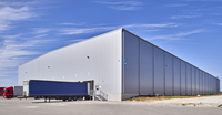 Nave de Almacenamiento de Estructura de Acero Prefabricada de Gran Envergadura, Diseño Moderno, Certificación ISO/CE, Alta Resistencia al Viento