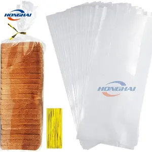 ead Bags with Ties, ,Adjustable Reusable Plastic Bread Bags, Bread Loaf Bags for Home Bakers and Bakery Owners