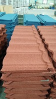 Tuiles et tôles de toiture en métal revêtues de pierre, ignifuges, résistantes à la corrosion, isolation thermique pour la construction de villas et de maisons
