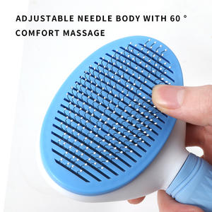 Magische Blaue Farbe Entfilzungsbürste Katzenbürste Pferdehaar-Entferner Fellkamm Hunde-Massage Tierpflege-Kamm - Product Image 3