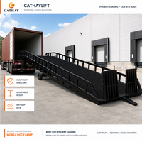 Rampe de chargement mobile pliable CATHAY pour chariot élévateur, usage intensif