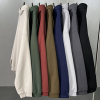 Sudadera con Capucha Térmica Forrada de Felpa de 430G |   Suéter Básico de Color Sólido, Holgado y Cálido, Directo de Fábrica, Personalizado OEM/ODM