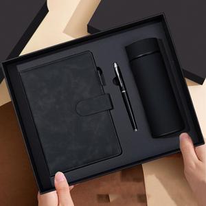 Ensemble cadeau de carnet magnétique A5 haut de gamme avec logo personnalisé, comprenant un thermos d'affaires, cadeau d'entreprise pour la reconnaissance des employés - Product Image 2