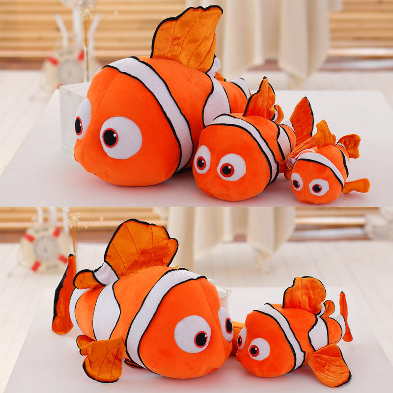 Plush Toy Clown Fish Lifelike Stuffed Sea Animals