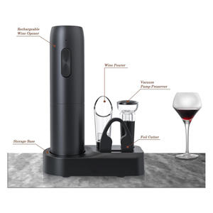Tire-bouchon électrique sans fil rechargeable avec base de charge USB automatique 2025, ouvre-bouteille de vin avec coupe-capsule - Product Image 2