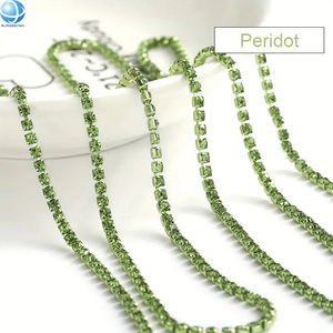 Coloré cristal strass chaîne garniture vêtement métal griffe tasse chaîne ForDIY robe de mariée bijoux accessoires coudre sur strass - Product Image 2