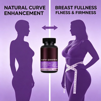 Gummies Courbes pour l'Amélioration Mammaire : Pueraria Mirifica, Papaye, Collagène, Génistéine – Naturel, Pleine Fermeté, Élasticité de la Peau pour Femmes