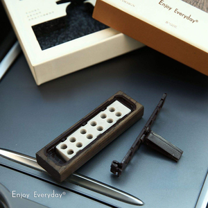 Clip de ventilation de <span class=keywords><strong>voiture</strong></span> en bois pour huiles essentielles solides, rechargeable, parfum personnalisé de qualité supérieure - Product Image 5