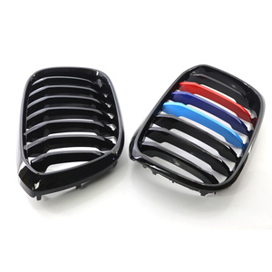 Parrilla M tricolor de una sola línea en negro brillante para BMW X3 X4 G01 G08 51138469959 para actualización o reequipamiento. - Product Image 2