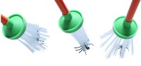 Outils en plastique à long manche pratiques, faciles à utiliser, durables, pour attraper les araignées, contrôler les insectes et lutter contre les parasites