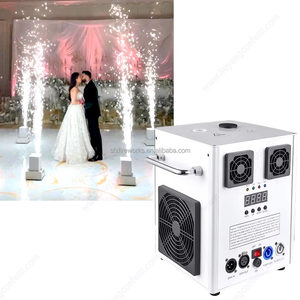 Macchina per Scintille Fredde DMX 600W - Decorazioni Portatili in Metallo <span class=keywords><strong>a</strong></span> <span class=keywords><strong>Tema</strong></span> Romantico per DJ, Matrimoni, Club ed Eventi - Product Image 3