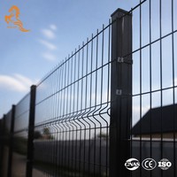 Clôture en treillis soudé 3D en V, revêtement poudré, anti-escalade, pour périmètre