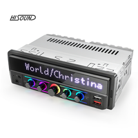 Écran d'identification de l'appelant Hot Lyric 1din Lecteur MP3 de voiture Émetteur FM Autoradio Stéréo de voiture rétro
