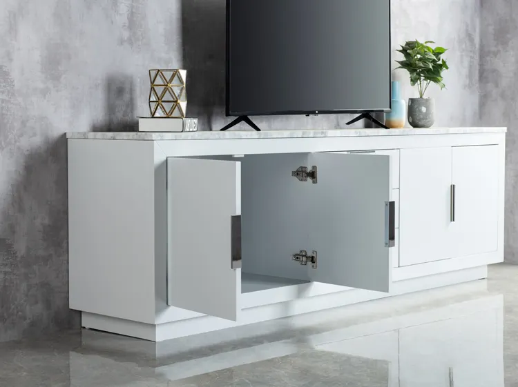 Homedee Industriale Moderna PORTA TV per Soggiorno in legno TV Console Armadio Di Stoccaggio