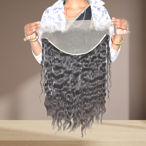 Extensions de cheveux naturels indiens Remy vierges de qualité supérieure, tissage double machine 13*6, toutes couleurs, à clipser et à tisser - Product Image 1
